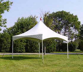 15x15 high peak rental wedding tents