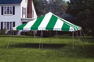 20 x 20 pole party tents for rent